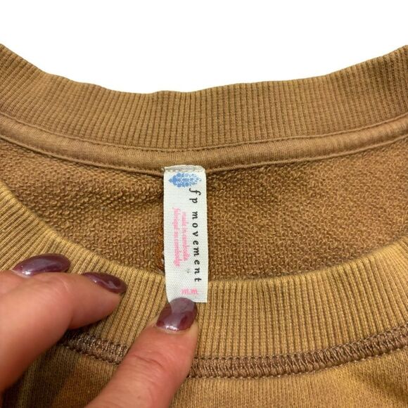 Ladies Free People Movement June Bug Sweatshirt Size Medium Whispering Forest - Picture 2 of 14